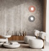 Immagine di Applique Decorativa Piatto In Cemento Con Sfera Vetro Huevo Perenz