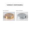 Immagine di Applique Arco Con Sfera Di Vetro Ambra Ring Leo Lux