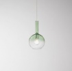 Immagine di Sospensione Per Comodini Globo Vetro Verde 20 cm Lollipop Perenz