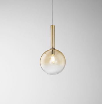 Immagine di Lampadario Sfera Ambra Lollipop 25 cm Perenz