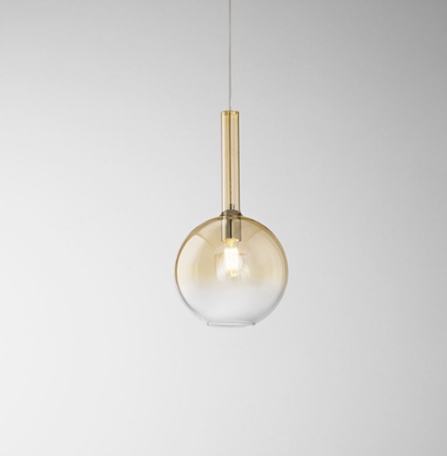 Immagine di Lampadario Sfera Ambra Lollipop 25 cm Perenz