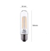 Immagine di Confezione 10 Lampadine Led E27 Vetro Tubolare 8w 3000K 1235Lm Top Light