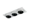 Immagine di Incasso Rettangolare Con Faretti Estraibili Led 3x30w CCT Ottica 24 Outsider Intec