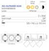 Immagine di Incasso Rettangolare Con Faretti Estraibili Led 3x30w CCT Ottica 24 Outsider Intec
