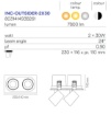 Immagine di Incasso Led Outsider Bianco Faretti Orientabili 2x30w CCT Ottica 24 Intec
