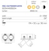 Immagine di Incasso Led Outsider Bianco Cilindri Estraibili 2x15w CCT Ottica 24 Intec