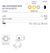 Immagine di Incasso Led Outsider Bianco Cilindro Orientabile 15w CCT Ottica 24 Intec Light