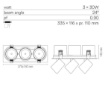 Immagine di Struttura Da Incasso Con 3 Faretti Cilindro Orientabili Led 90 CCT - Ottica 24°