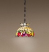 Immagine di Sospensione Fruit Tiffany Vetro Colorato 30 cm Perenz