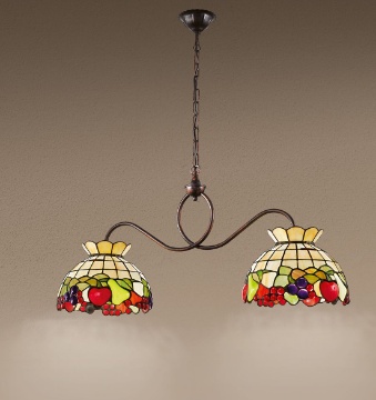 Immagine di Bilanciere Stile Tiffany Decoro Frutta Per Tavolo Da Pranzo Perenz