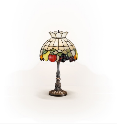 Immagine di Lampada Da Tavolo Vetro Tiffany Decoro Fruit Perenz