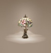 Immagine di Lumetto Classico Vetro Colorato Tiffany Design Floreale Tulipano Perenz 60 cm