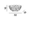 Immagine di Applique Design Tiffany Vetro Colorato Butterfly Perenz