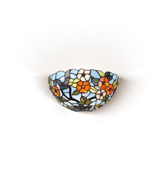 Immagine di Applique Design Tiffany Vetro Colorato Butterfly Perenz