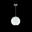 Immagine di Sospensione Moderna Moon Boccia Vetro Bianco 25 cm Trio Lighting