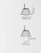 Immagine di Incasso Led Sider Nero Orientabile Rotondo 6w CCT Ottica 38 Intec
