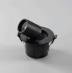 Immagine di Incasso Led Sider Nero Orientabile Rotondo 6w CCT Ottica 38 Intec