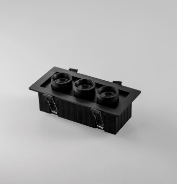 Immagine di Incasso Led Sider Nero Con Faretti Estraibili 16w CCT Ottica 38 Intec Light
