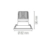 Immagine di Faretto Incasso Rotondo Spot Led Orientabile 82mm Bianco 10w CCT Elite Intec