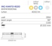 Immagine di Faretto Da Incasso Xanto Rotondo 220mm Led 28w CCT Intec Light