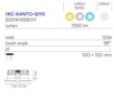 Immagine di Faretto Da Incasso Xanto Quadrato 110mm Led 10w CCT Intec Light