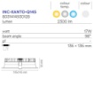 Immagine di Faretto Incasso Xanto Quadrato 145 mm Led 18w CCT Intec Light