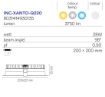 Immagine di Faretto Incasso Quadrato Xanto 220 mm Led 28w CCT Intec Light