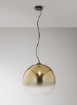 Immagine di Lampadario Marte Boccia Vetro Oro Sfumato 40 cm Fan Europe