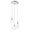 Immagine di Lampadario 3 luci G9 Doppio Vetro Skyline Design Moderno Fan Europe