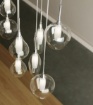 Immagine di Lampadario Moderno Vetri Pendenti Design Moderno 6 Luci Skyline Fan Europe