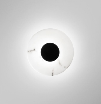 Immagine di Applique Morse Vetro Effetto Alabastro Luce Decorativa Led CCT Fan Europe