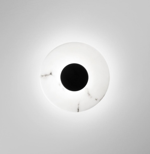 Immagine di Applique Morse Vetro Effetto Alabastro Luce Decorativa Led CCT Fan Europe