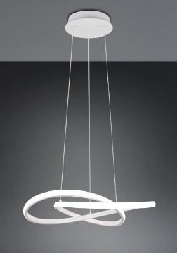 Immagine di Lampadario Led Curvo Mansa Bianco 36w 4000k Trio Lighting