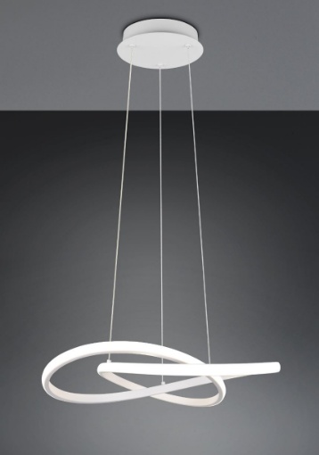 Immagine di Lampadario Led Curvo Mansa Bianco 36w 4000k Trio Lighting