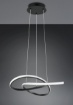 Immagine di Lampadario Design Curvo Mansa Nero Led 36w 3000k Trio Lighting