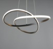 Immagine di Lampadario Design Curvo Mansa Nero Led 36w 3000k Trio Lighting