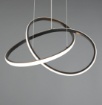 Immagine di Lampadario Design Curvo Mansa Nero Led 36w 3000k Trio Lighting