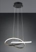 Immagine di Lampadario Design Curvo Mansa Nero Led 36w 3000k Trio Lighting