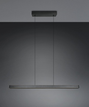 Immagine di Lampadario Nero Regolabile Per Tavolo Scrivania Led CCT Con Telecomando Donegal Trio