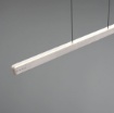 Immagine di Lampadario Lineare Biemissione Donegal Nichel Con Telecomando Smart Led CCT Trio