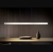 Immagine di Lampadario Lineare Biemissione Donegal Nichel Con Telecomando Smart Led CCT Trio