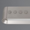 Immagine di Lampadario Lineare Biemissione Donegal Nichel Con Telecomando Smart Led CCT Trio