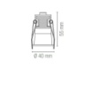Immagine di Faretto Rotondo Incasso Led Dot 40mm 5w CCT Ottica 24 Intec Light