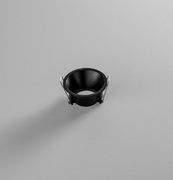 Immagine di Struttura Per Faretto GU10 Nero Incasso Rotondo Bagno 66 mm IP65