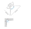 Immagine di Profilo Angolare Da Incasso 2mt Per Strip Led