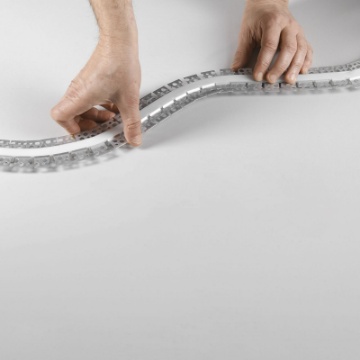Immagine di Profilo Snodabile 2 mt Per Strip Led Incasso Parete Soffitto
