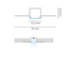 Immagine di Profilo Snodabile 2 mt Per Strip Led Incasso Parete Soffitto