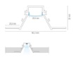 Immagine di Profilo Da Incasso Veletta Bianco 2 mt Per Strip Led