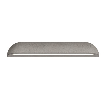 Immagine di Applique In Cemento Grigio Per Esterni 42cm Led Luce Calda Uron Redo
