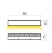 Immagine di Applique Aroos Corten Per Esterni 38cm IP65 Led Monoemissione Luce Calda Redo